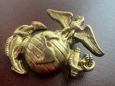 🔴 Spilla US MARINES ARMY uniforme di metallo pieno con firme pins vintage