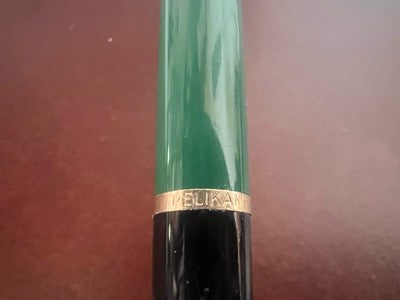 Pelikan Stylo-Plume Sphère K150 Vert Noire Mécanisme à Bouton Écrit Vintage