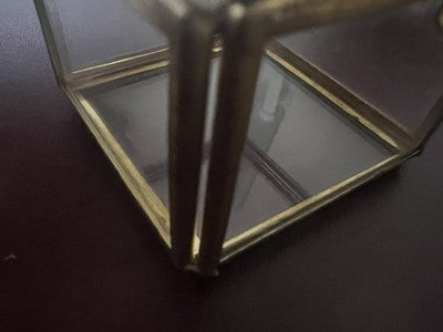 Expositor Pocket Watch Brass Box Carries Joys Square Vintage