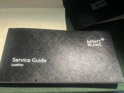 🔴 MONTBLANC scatola portafoglio completa con garanzia e contro scatola 118694