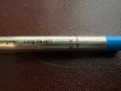 Aurora Recharge Stylo-Plume Encre Blue M Moyen Ipsilon 2 Pièces 