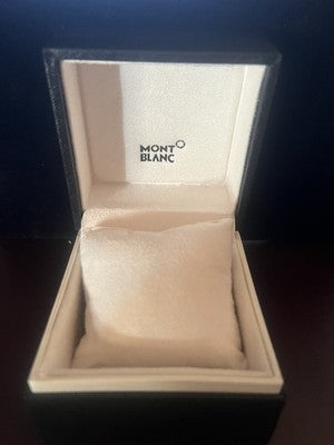 🔴 MONTBLANC scatola orologio originale con cuscino 9,5×9,5 cm H 8