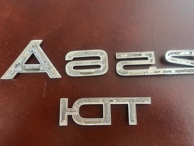 🔴 AUDI A6 3.5 TDI stemmi auto emblemi fregi targhette ORIGINALI
