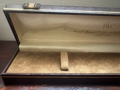 🔴 IWC box scatola orologio polso oro manuale automatico rara 1975 vintage