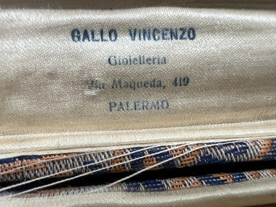 🔴 Box bracelet watch case vintage damask fabric 20 