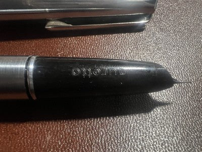 Auretta Stylo-Plume Stylo à Plume par Aurora Chrome Et Cartouches Vintage 70 B