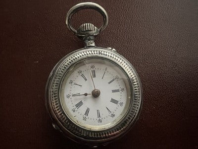 Montre De Poche ARGENT 800 Femme À Reviser Pièces Vintage REMONTOIR 2 