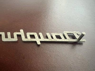 Alfa Romeo Dauphine Coat of Arms Car Emblem Frieze Plate Metal 2 Pcs Vintage