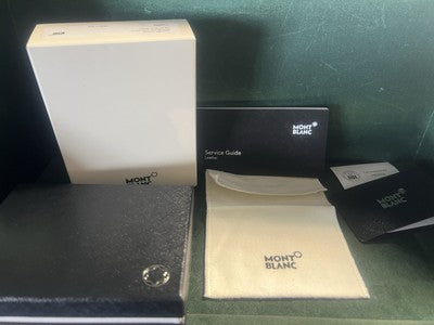 🔴 MONTBLANC scatola portafoglio completa con garanzia e contro scatola 118694