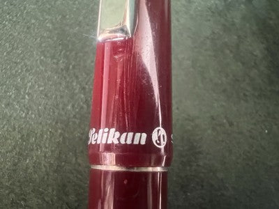 🔴 PELIKAN Stratos fountain pen, amaranth, M nib, vintage cartridges 