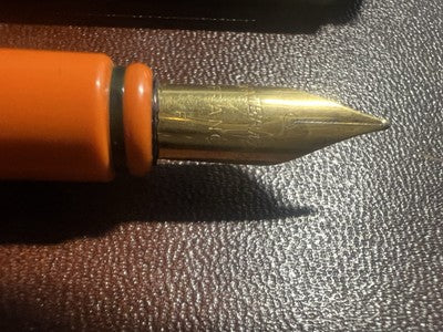 🔴 WATERMAN penna stilografica sfera verde arancione F cofanetto vintage 2 PENNE