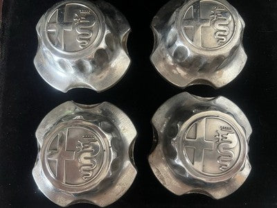 🔴 ALFA ROMEO original hubcaps Alfasud Sprint TI 70s 80s SET 4 