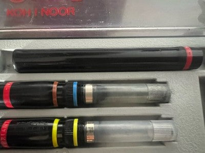 Rotring Set Pens Techniques Variant Koh-I-Noor With Ink Vintage