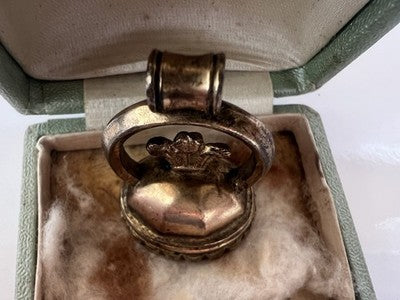 🔴 Ciondolo Sigillo ceralacca GEORGIANO cammeo Lord Byron antico 1790-1825