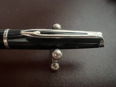 WATERMAN Füllfederhalter Emisphere Schwarz Lack Feder F Mit Tintenpatronen 
