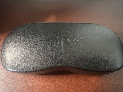 🔴 RAY-BAN custodia occhiali rigida nera fodero astuccio Aviator ai Wayfarer