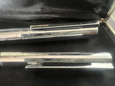 🔴 WATERMAN penna stilografica cromata Graduate e sfera set completo