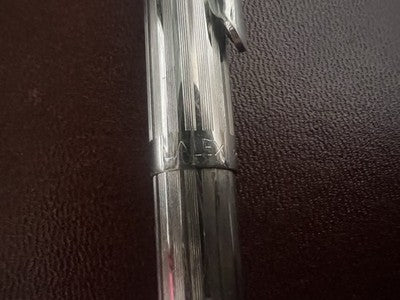 🔴 LALEX penna sfera corpo Rodium opaco profili lucidi italiana scrive vintage 2