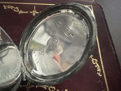 🔴 Orologio tasca ARGENTO 800 donna monachina da revisionare parti vintage