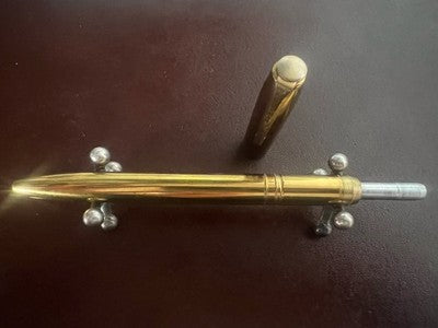 🔴 NORMAN G penna sfera metallo massiccio a scatto rara USA vintage