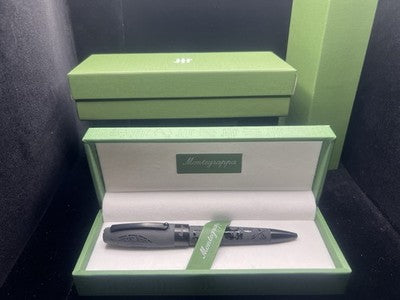 🔴 MONTEGRAPPA penna sfera Fortuna teschio Crowned Skull Edizione Limitata NOS