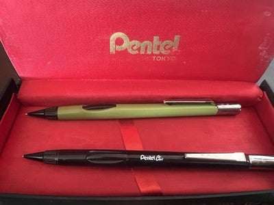 🔴 PENTEL matite Clic PD349 & PD345 meccaniche vintage 0,5 mm vintage 2 PEZZI