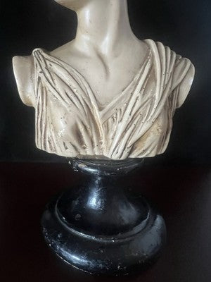 Artemis Diana Büste Kopf Göttin Römer Greek Statue Skulptur Marmor Vintage 
