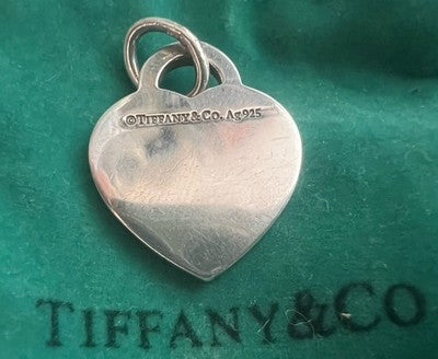Tiffany & Co. Heart Pendant Silver 925 With Double Hallmarks And Box