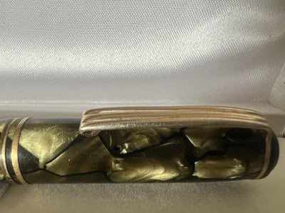 Neptune Stift Füllfederhalter Zelluloid Docet Feder Gold Flex Vintage
