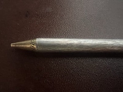BIC Ballpoint Pen SILVER 800 Engraved Bas Relief Rare Vintage Jewelry