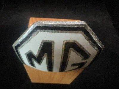 🔴 MG badge auto Morris Garages radiatore calandra emblema mascot vintage 80