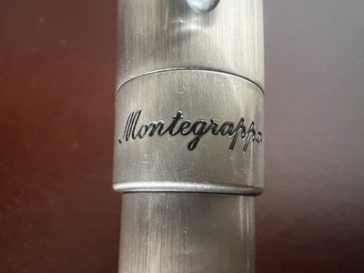 Montegrappa Stylo-Plume Sphère Fortuna Argent Mule Avec Trousse NOS