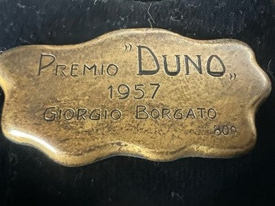 Premio Duno 1957 Box Plaque Silver 800 Gold Plated George Bama