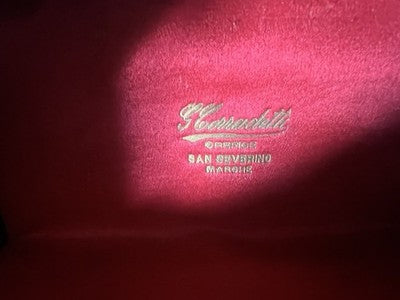 🔴 Scatola orologi tasca box 2 posti Horacelli Genève seta antica Parigi 1800