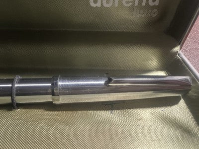 🔴 AURETTA Füllfederhalter von Aurora, Chrom und Vintage-Patronen, 1970 A