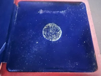 🔴 Scatola ufficiale legno emissione speciale monete/medaglie 43 mm