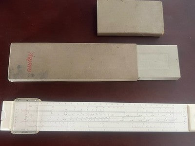 🔴 Regolo calcolatore ARISTO 929 PROFESSIONALE grande con custodia vintage