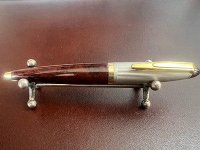 Osama Stylo-Plume Sphère Mini De Agenda Laque Et Or Écrit Vintage 