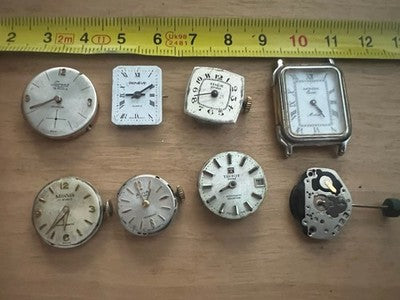 🔴 Movimenti e quadranti orologi Tissot Lorenz Monvis ricambi vintage 8PZ
