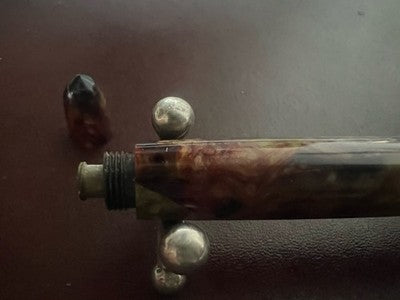 🔴 Penna stilografica celluloide pennino aereodinamico scrive vintage '50
