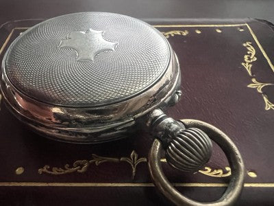 🔴 Orologio tasca ARGENTO 800 donna monachina da revisionare parti vintage