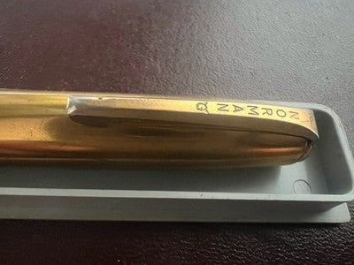 🔴 NORMAN G penna sfera metallo massiccio a scatto rara USA vintage