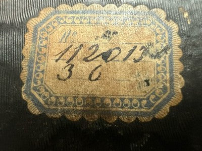 🔴 Scatola orecchini astuccio cofanetto tessuto NUMERATA chiusura antica 1920