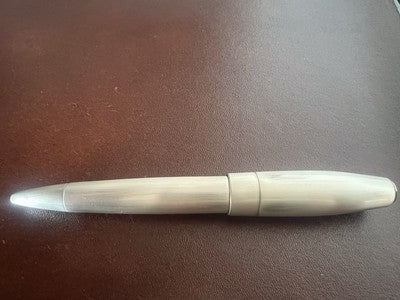 Montegrappa Stylo-Plume Sphère Fortuna Argent Mule Avec Trousse NOS