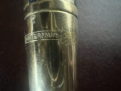 🔴 WATERMAN'S penna stilografica retrattile mosaico ONICE funziona vintage A