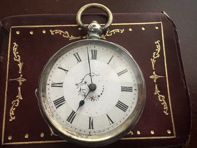 Montre Poche Argent 800 Femme De Examen Pièces Vintage Clé 9