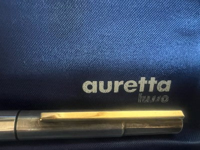 Auretta Pen Fountain Pen By Aurora Luxury With Cartridges Vintage 1970 D 