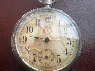 🔴 ROSKOPF Herren-Taschenuhr mit überholten Vintage-Teilen 