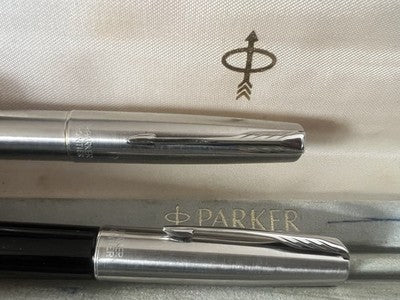 🔴 PARKER penna stilografica e sfera refill roller Frontier scrivono