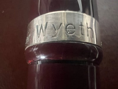 🔴 PINEIDER penna stilografica bordeaux con profili ARGENTO 925 pennino M